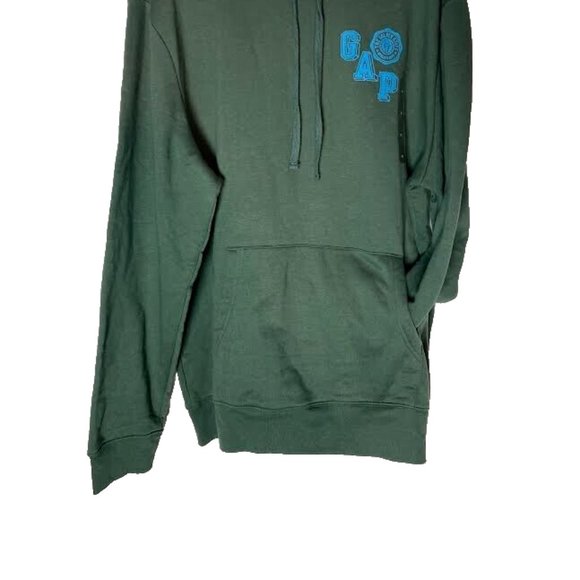 NWT GAP Men XL Crest Athletic Logo Pullover Hoodie Sweatshirt Jacket in Green - Picture 5 of 9